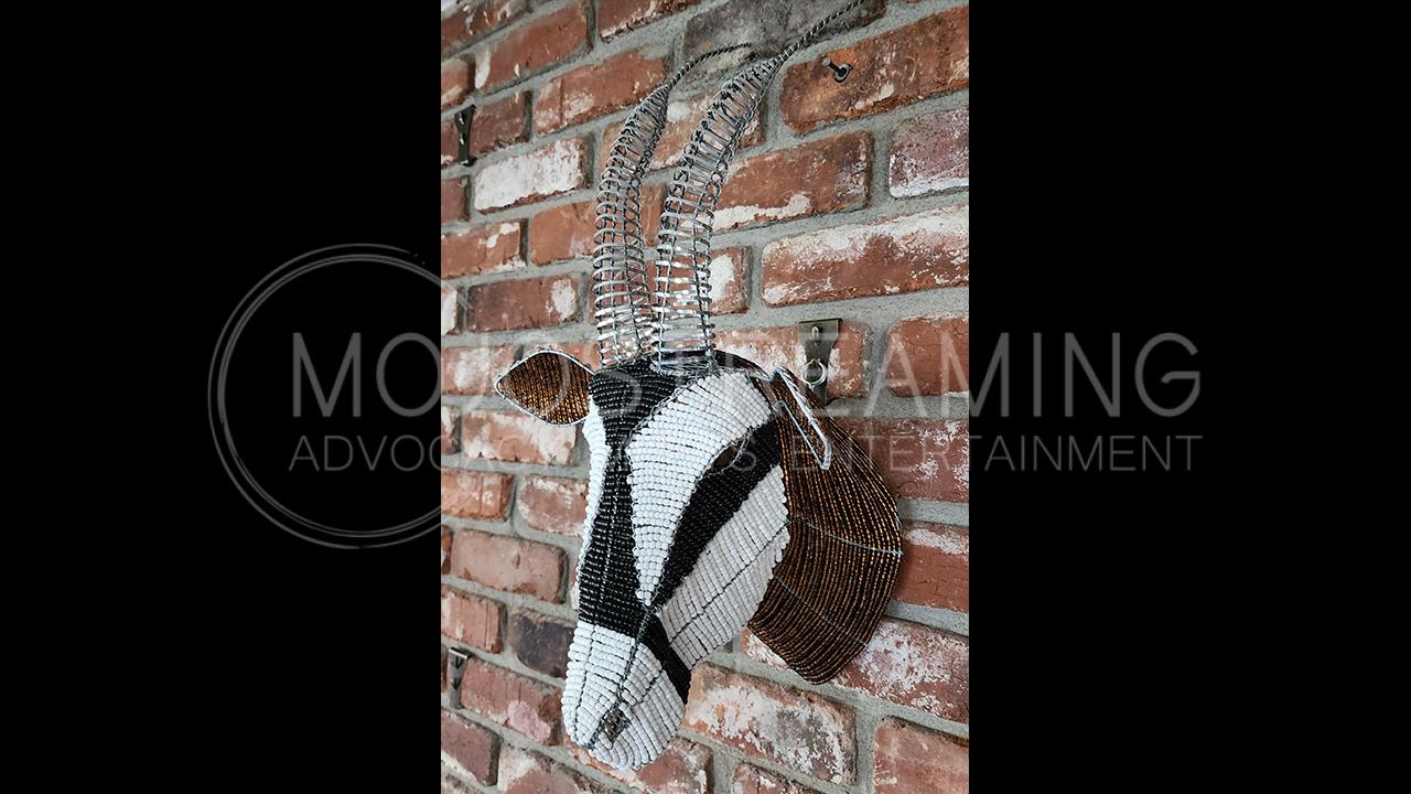 Sable Antelope Wall Hanging - Beads